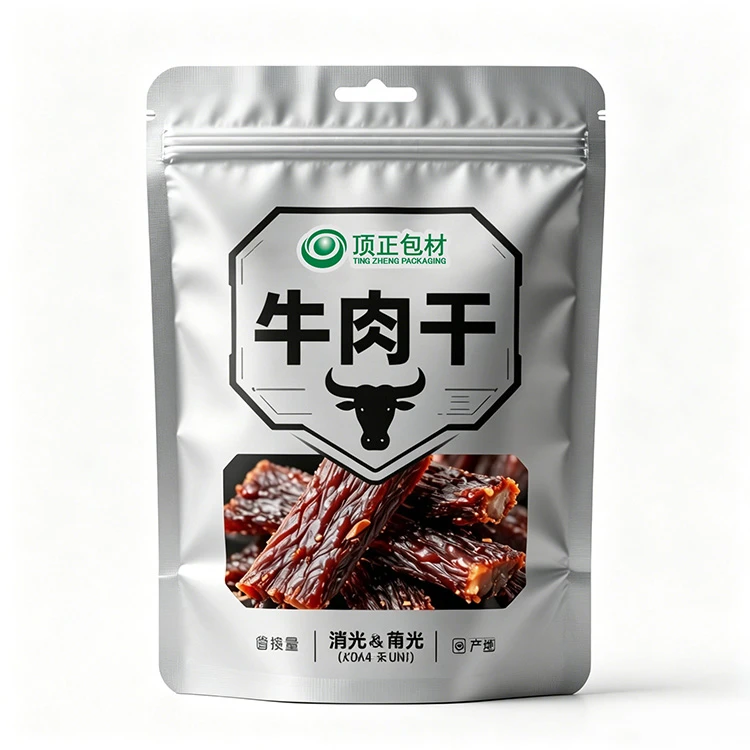 Beef Jerky Matte Metallized Packaging
