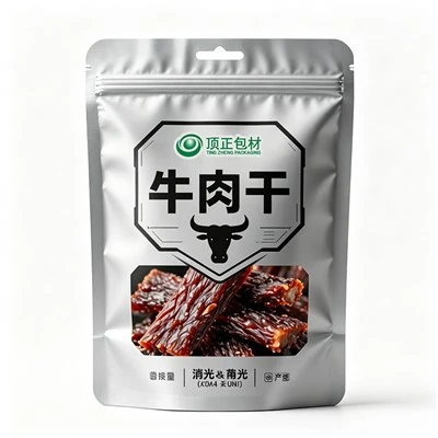 Beef Jerky Matte Metallized Packaging
